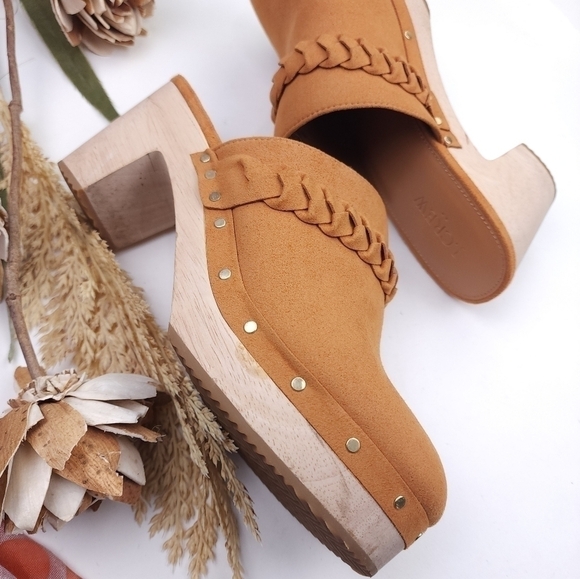 J. CREW Tan Clogs Sz 7½ - Picture 3 of 12